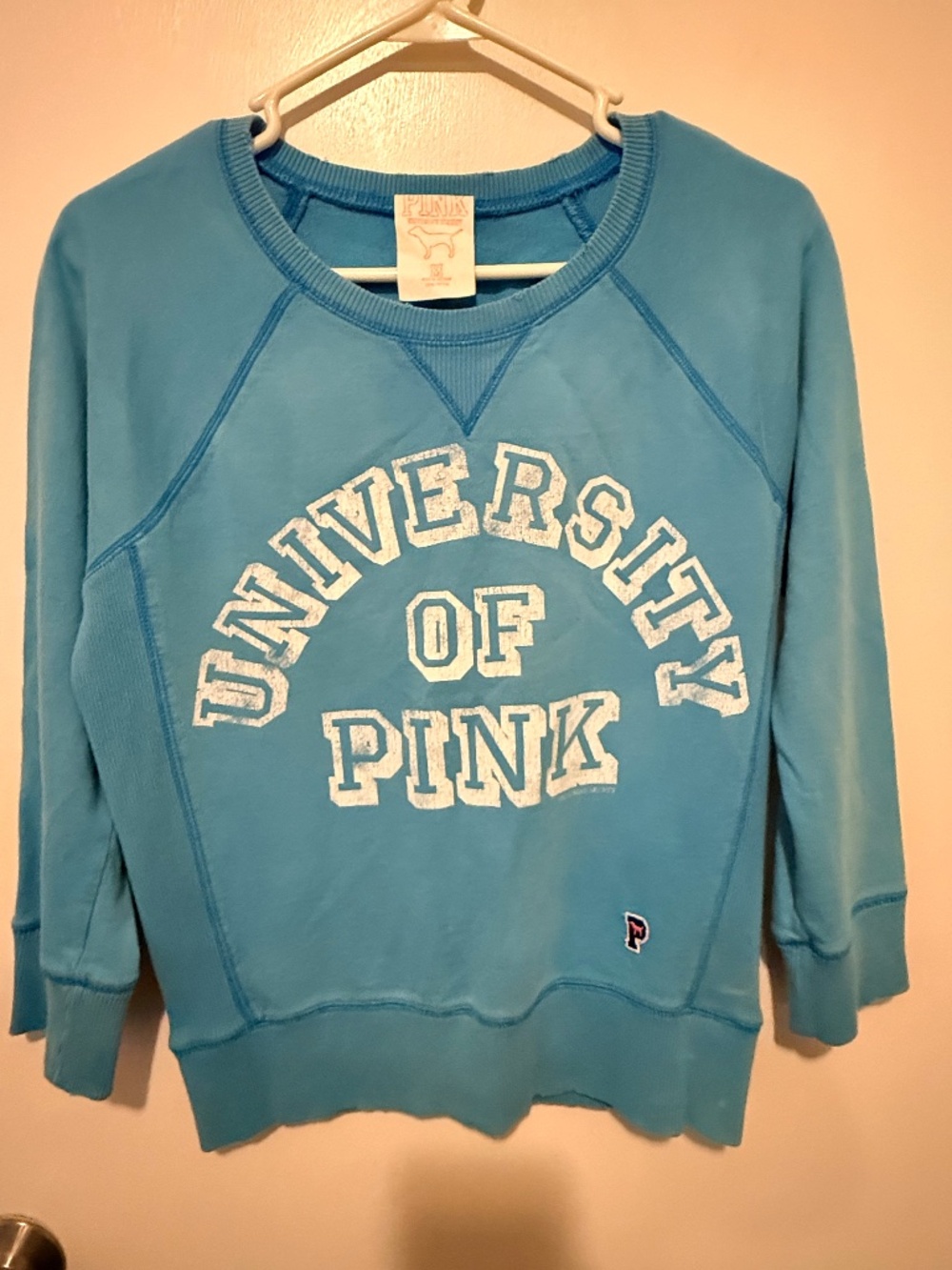 Victoria Secret Pink Y2K blue sweat shirt and joggers